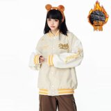 【001】5加绒加厚条纹撞色棒球服插肩袖外套夹克A078-J2512-P74，男装夹克，电商A079