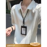 [012]纯色翻领T恤男女长袖T恤polo衫情侣装A079-D910-P30，男装T恤，电商A079