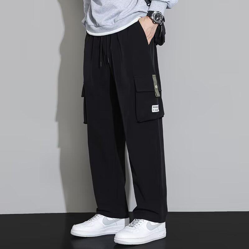 夏季薄款冰丝工闲运动长裤子A079-K11-P34【网络图1】4-8XL元,女装休闲裤,电商A079