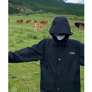 【网136】系长袖连帽常规款无品牌标准冲锋衣外套A079-J45-P58图片