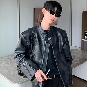 【网7】男宽松潮男短款垫肩夹克外套A079-8552-P75,男装夹克,电商A079