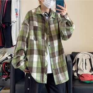 [006]衬衫男女2026春夏撞色休闲衬衣百搭外套A079-CS339-P35图片