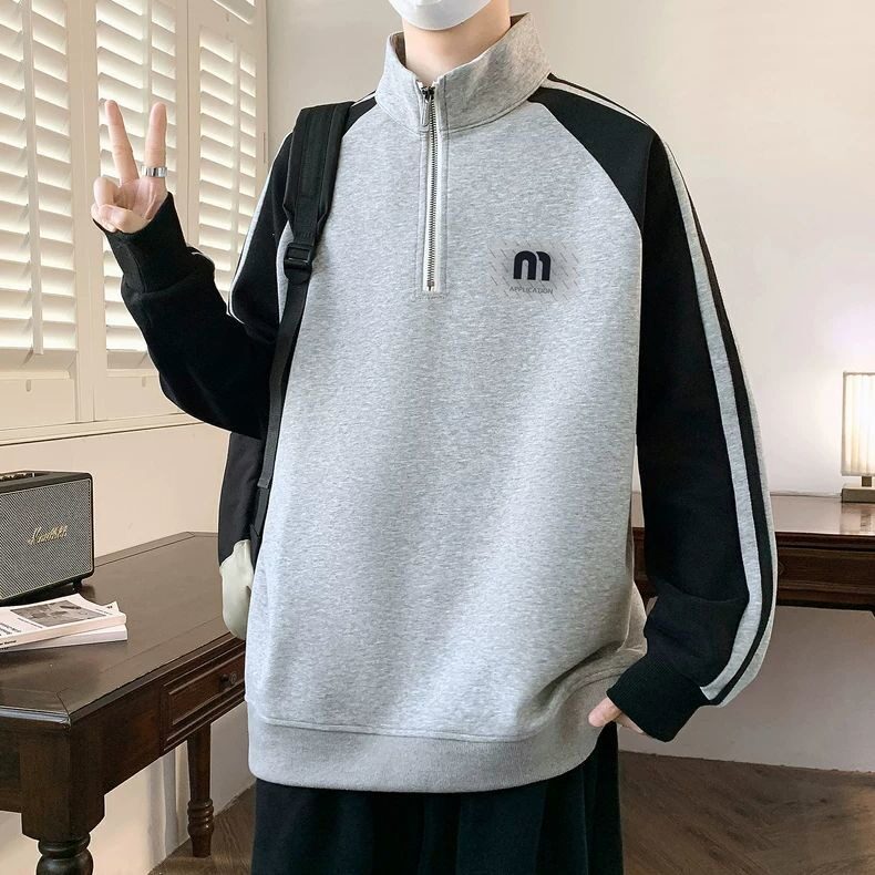 【网图16】半拉链立领卫衣A079-L003-P42-45,男装卫衣,电商A079