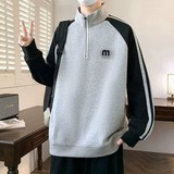 【网图16】半拉链立领卫衣A079-L003-P42-45，男装卫衣，电商A079