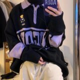 【网59】2针织衫毛衣女翻领宽松秋季休闲外套A079-583-P39，男装针织衫/毛衣，电商A079