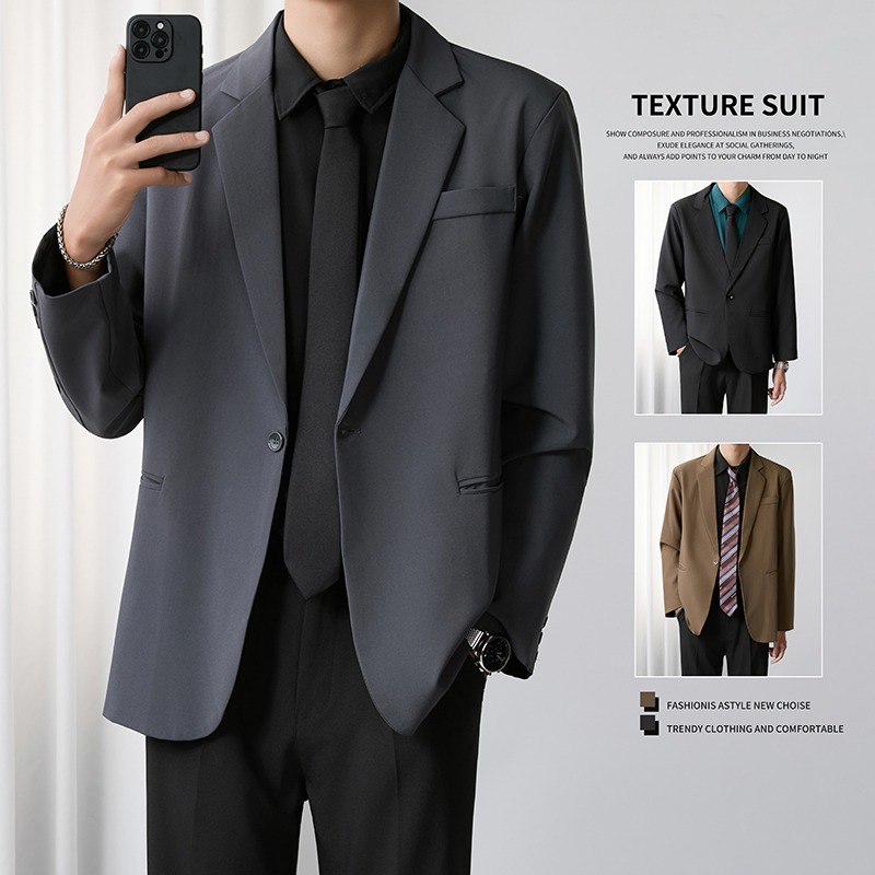 【网45】25小西装男士外套春秋季韩版潮流A079-W09-P55，男装西服套装，电商A079