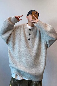 【网59】亨利领毛衣男秋冬季新款针织衫A079-909-P45图片