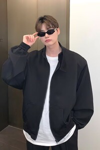 【网6】可二开立领垫肩卫衣外套男运动长裤套装A079-106-P85图片