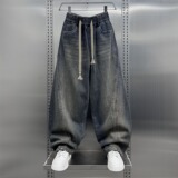 【002】男士加绒加厚牛仔裤冬季男士老爹裤A079-K1231-P58，男装牛仔裤，电商A079