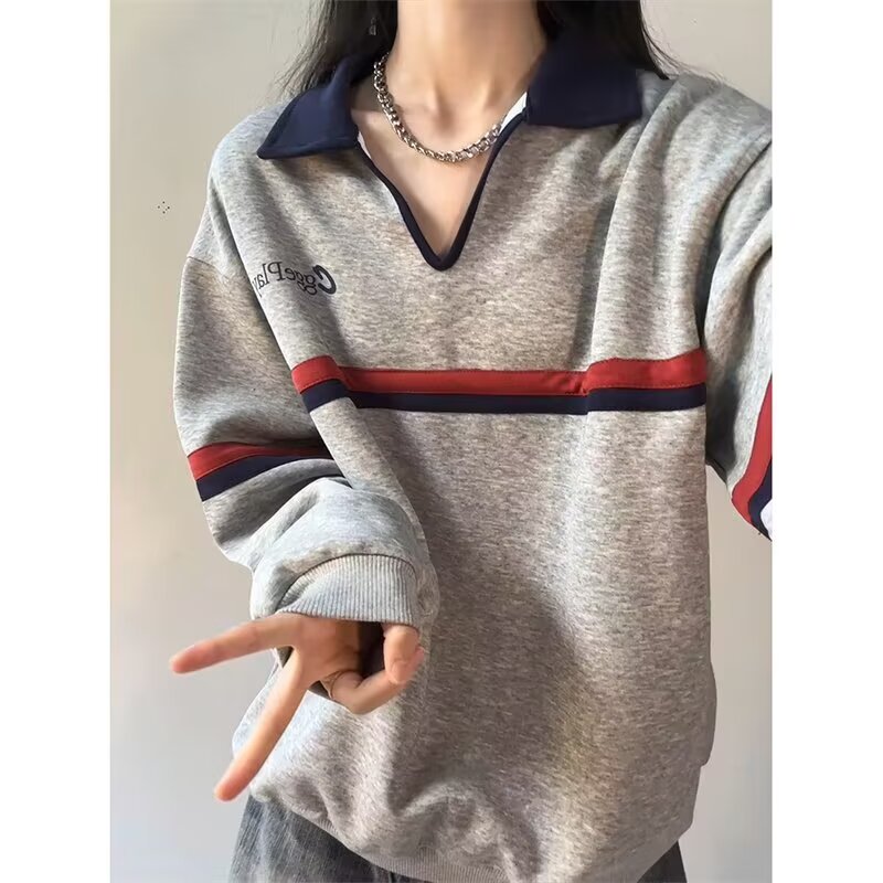 【265】百搭情侣款长袖POLOA079-TY14-P44,男装Polo衫,电商A079