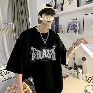 [003]短袖t恤男夏季衣半袖潮牌潮流男装五分袖上衣A079-T136-P15图片