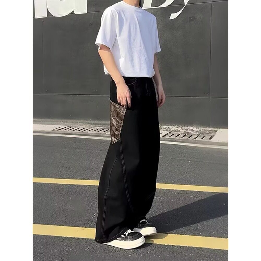 【292】黑色直筒牛仔裤A079-895-P46,男装牛仔裤,电商A079