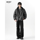 【网159】冬季假两件皮衣外套男夹棉棉服A079-K704-P70，男装皮衣，电商A079