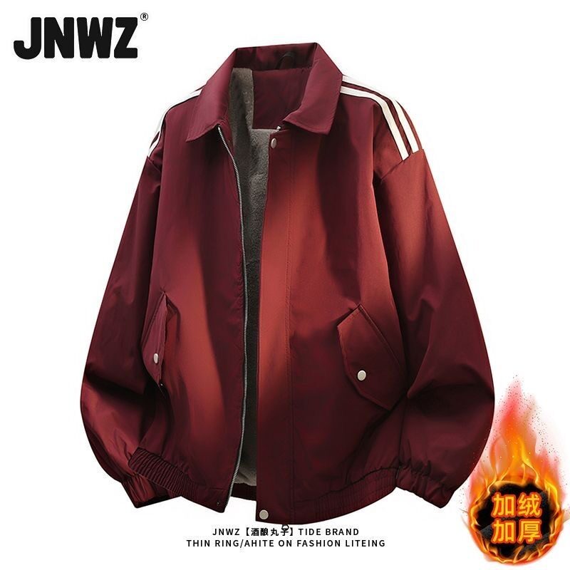 【001】5加绒加厚拼接夹克外套春季新款A079-H476-P63,男装夹克,电商A079