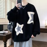 【86】25毛衣男秋冬季青少年潮牌宽松加厚针织衫A079-Y282-P49，男装针织衫/毛衣，电商A079