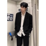 [006]垫肩西装原宿文艺气质简约时尚流行百搭新款A079-XZ01-P52，男装西服套装，电商A079