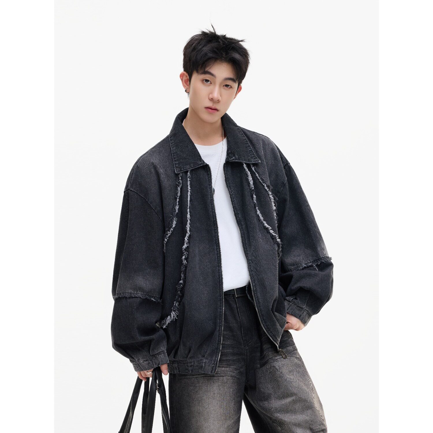 【网75】大码冲锋衣外套胖子男款秋冬新款夹克A079-F4003-P74,男装夹克,电商A079