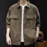 夹克衬衫外套男2025新款秋季A079-C01-P58【网络图1】4-8XL元，男装夹克，电商A079