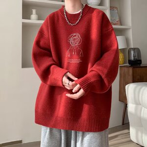 【网126】秋季25新款宽松圆领长袖毛衣外套A079-6591-P43图片