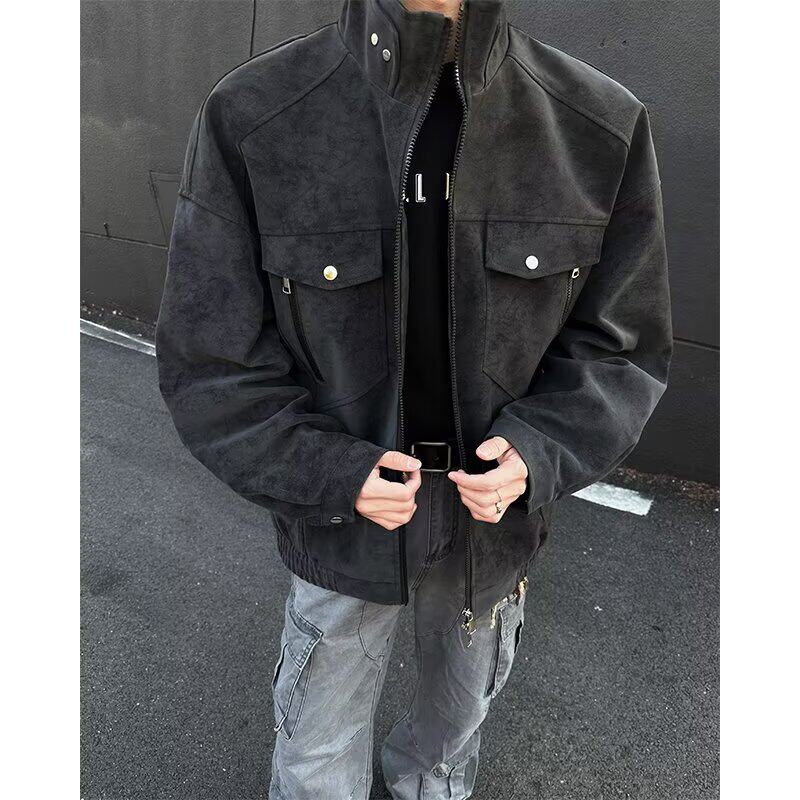 【网23】夹克座山雕冬季男女宽松百搭潮牌外套A079-J378--P75,男装夹克,电商A079