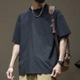 [003]圆领短袖T恤男薄款凉感半袖体恤大码男装上衣A079-T280-P30，男装T恤，电商A079