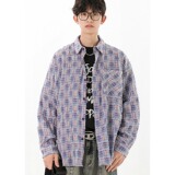 [006]长袖衬衫男女翻领衬衣外套A079-CE12-P43，男装衬衫，电商A079