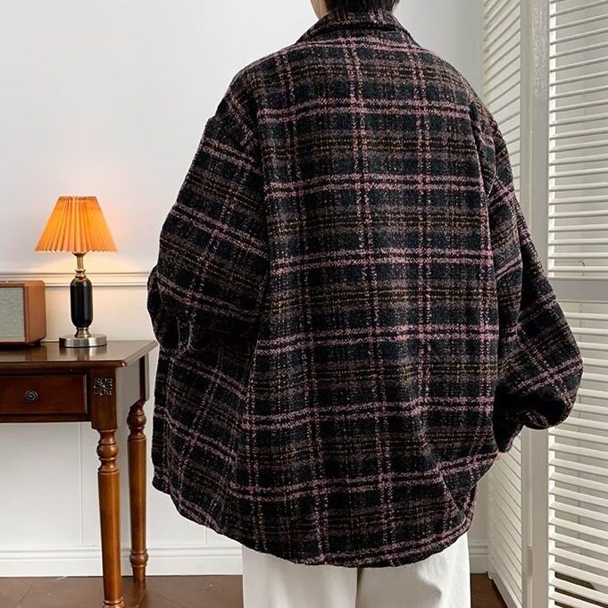【网136】外套男秋冬2025新款保暖休闲毛呢外套A079-J22-P51,男装棉衣,电商A079