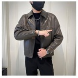 【079】男款潮流夹克短款上衣2025新外套A079-W97-P64，男装夹克，电商A079