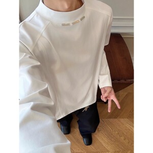 [003]长袖T恤男夏季宽松韩版百搭休闲体恤衣服 A079-W323-P45图片