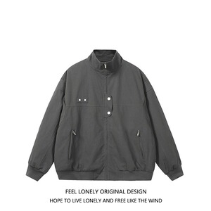 【网28】立领夹克男春秋宽松百搭工装外套A079-754-P67图片