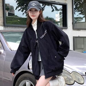 【网6】25夹克外套拉链宽松百搭舒适棒球服男女A079-W175-P59图片