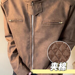【网7】25夹克女短款潮牌夹棉服垫肩外套秋冬A079-M8042-P67-82图片