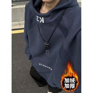 【001】连帽卫衣男款秋冬加绒加厚情侣装A079-X96加绒-P47图片