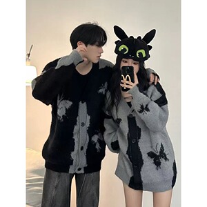 【网28】25提花针织开衫情侣秋冬新款A079-M29-P60图片