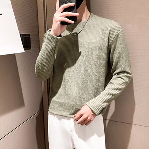 【296】长袖T恤男休闲白色打底衫男装长袖A079-T18-P31图片
