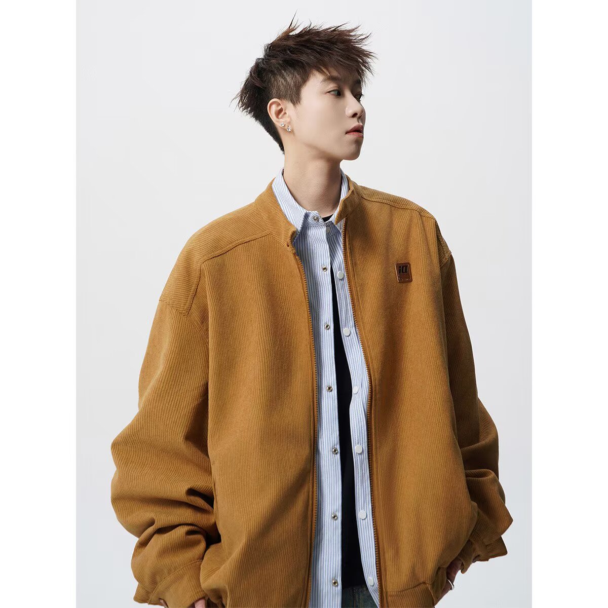 【001】立领灯芯绒棉衣男士2025秋冬新款冬季外套A079-H515-P64，男装棉衣，电商A079