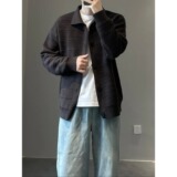 开衫毛衣男士翻领针织衫外套A079-YM154-P59【网络图2】，男装针织衫/毛衣，电商A079