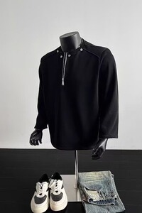 【001】5加绒加厚立领半拉链卫衣男休闲长袖T恤A079-WY16加绒-P39图片