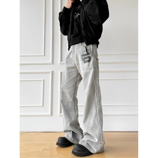 N49 A079 水洗印花设计宽松牛仔裤 P51 182