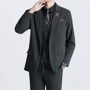 [001]西装套装男商务休闲新郎结婚礼西服三件套A079-TZ01-P74-183图片
