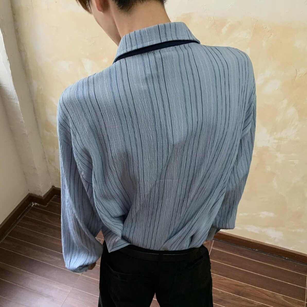 【94】5方领职业衬衫百搭免烫男士商务衬衣A079-CS317-P44,男装衬衫,电商A079