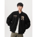 【网图有货11】古字母刺绣夹克A079-M414-P55，男装夹克，电商A079