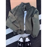 [001]立领夹克男款秋冬潮牌痞帅短款外套棒球服A079-M423-P53，男装夹克，电商A079