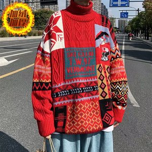 【15】2025宽松上衣服情侣装加绒针织衫A079-A146加绒-p63图片