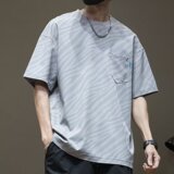 [003]圆领短袖T恤男薄款凉感半袖体恤大码男装上衣A079-T280-P30，男装T恤，电商A079