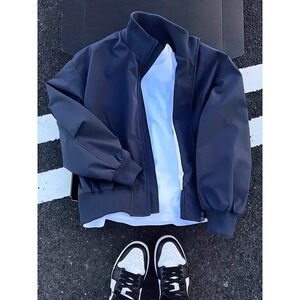 [001]立领夹克男款秋冬潮牌痞帅短款外套棒球服 A079-M423-P53图片