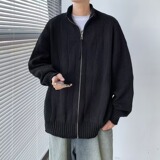 【001】立领针织开衫外套男士春秋冬宽松休闲毛衣A079-M5003-P55，男装针织衫/毛衣，电商A079