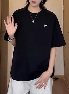[003]拼接正肩短袖男款刺绣T恤A079-TM37-P30