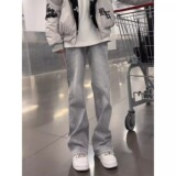 【008】仔裤男款显瘦显腿长裤子加绒直筒弯刀裤A079-8015-P42，男装卫衣，电商A079