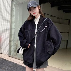 【网6】25夹克外套拉链宽松百搭舒适棒球服男女A079-W175-P59图片